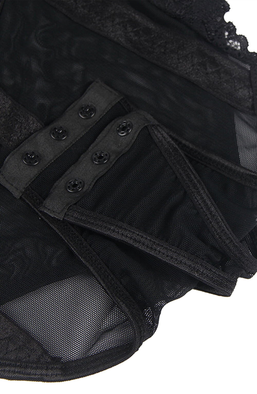 YesX Lace Bodysuit Black