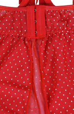 YesX Red Polka Dot Babydoll Set
