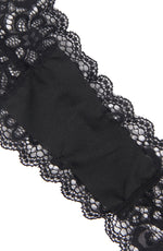 YesX Gartered Zip-up Wet Look 2 Piece Babydoll Set Black