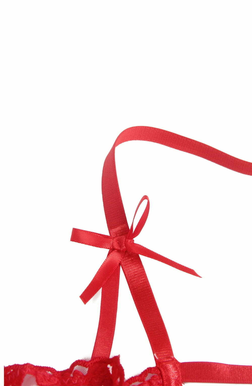 YesX Plus Size Red Bra Lingerie Set