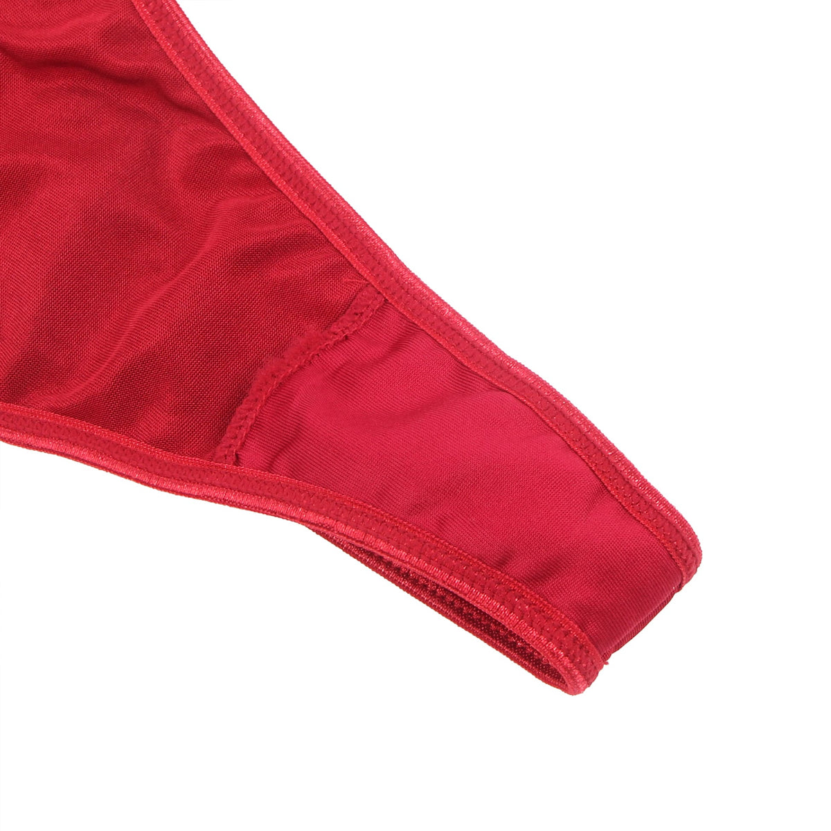 YesX Plus Size Hollow Cut Halter Bra Lingerie Set Up To 2XL Red