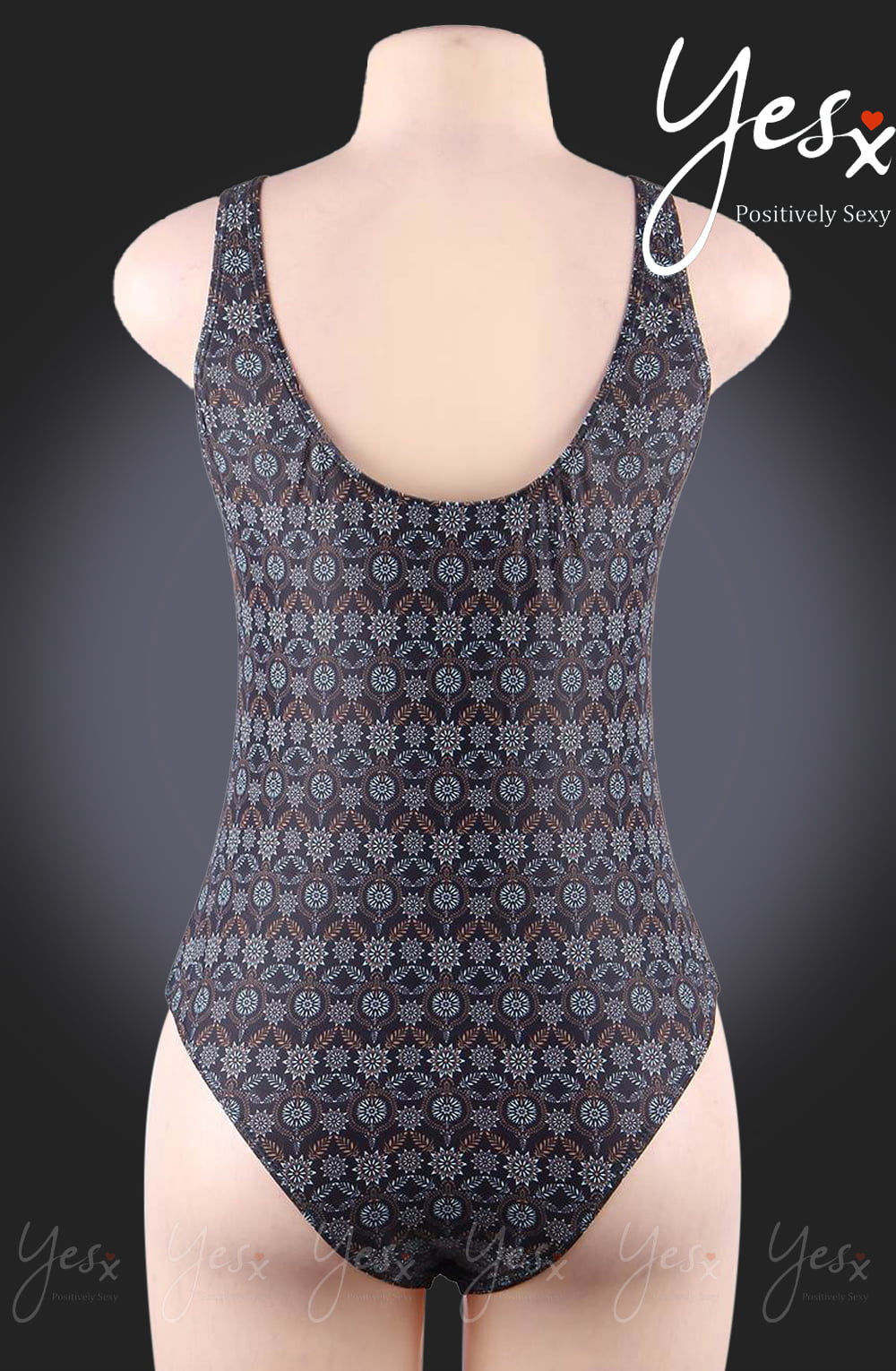 YesX One Piece Swimsuit Navy