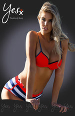 YesX Bikini 3 Piece Set Red