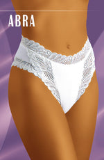 Wolbar Abra High Cut Lace Briefs White