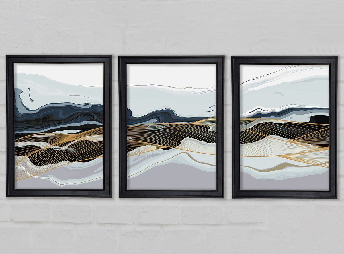 Abstract Layers of Rock Whistler Matte Black