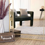 Aimi - Full Length Gold Metal Rectangle Window Mirror - 180cm x 105cm.