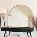 Akiko- Gold Metal Arched Mirror - 95cm x 120cm