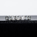 Anastasia Sterling Silver Full Moissanite Heart Ring