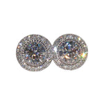 Anouska Moissanite Ear Studs Large Full Diamond