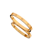 Avana Luxe 18k Gold Plated Clover Bangle