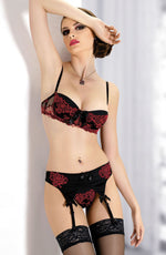 Gracya Mon Amour Bra Black and Red
