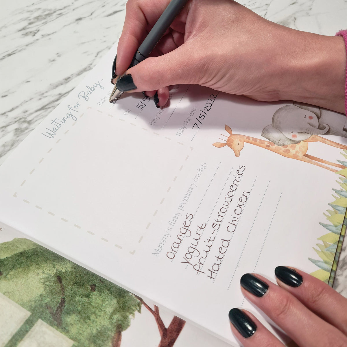 Baby Memory Book - Baby's First Year - First Year Milestone - Neutral Baby Book - Baby Shower Gift - ScentiMelti Home Fragrance, Beauty & Gifts UK