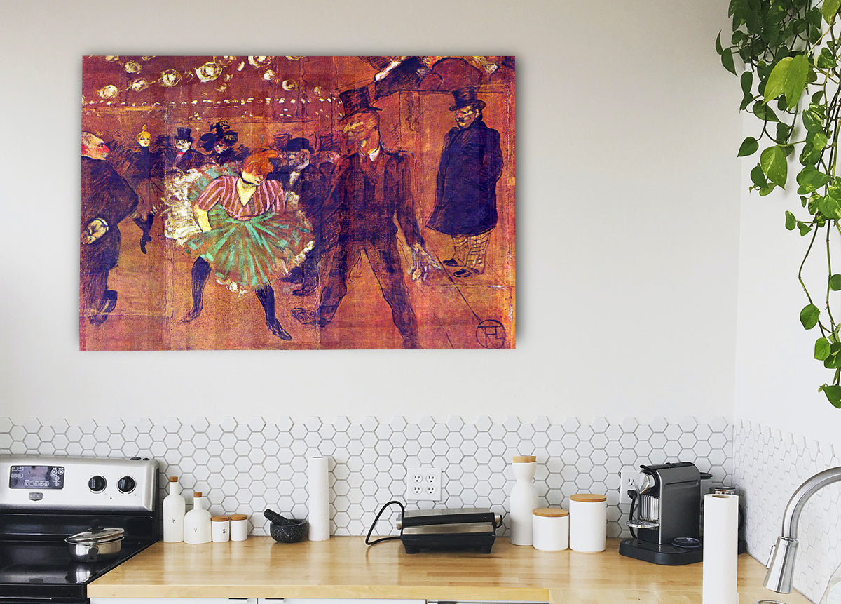 Ball At Moulin Rouge By Toulouse Lautrec