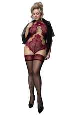 Ballerina Plus Size 603 Black Hold Ups