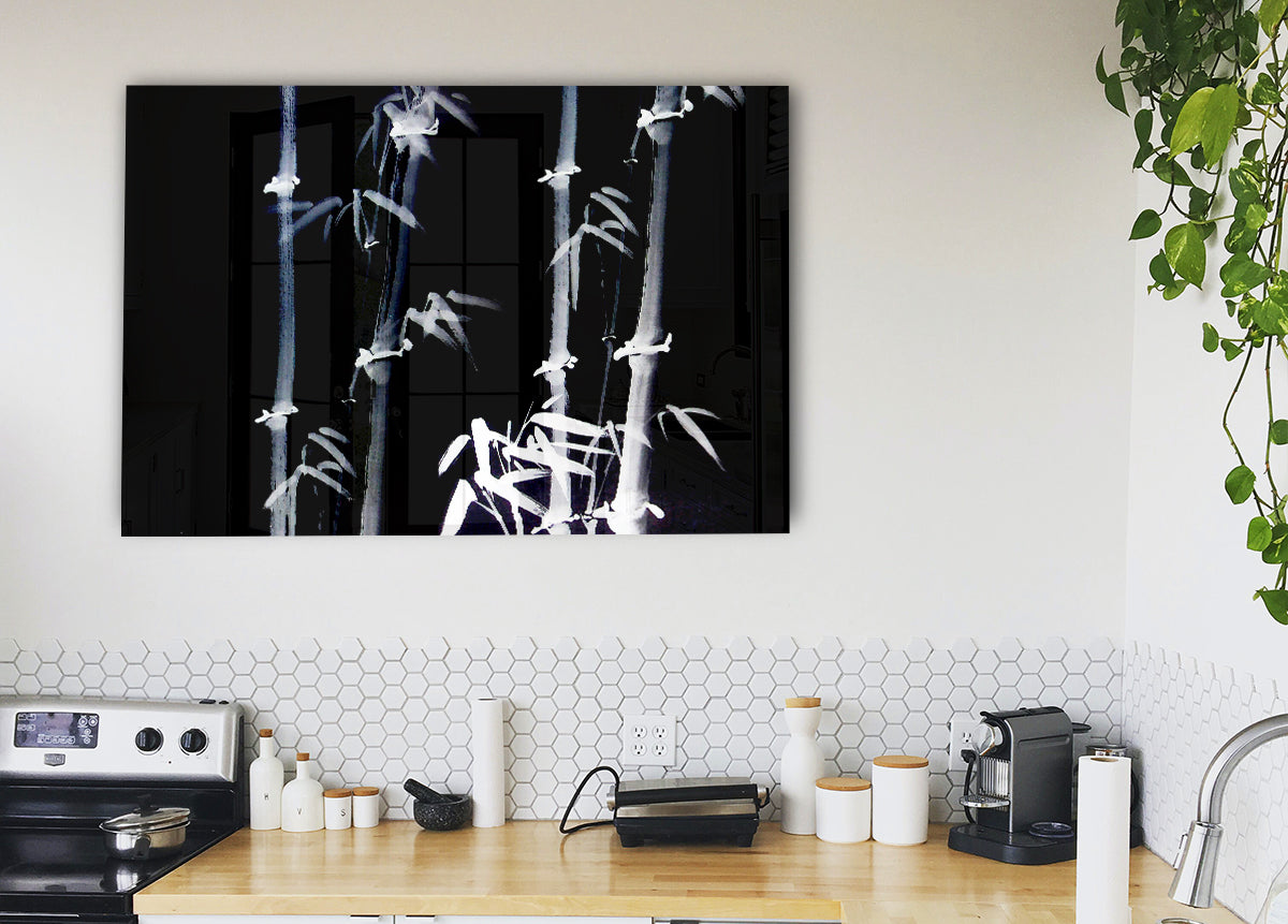 Bamboo White On Black