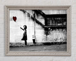 Banksy Red Heart Balloon Girl Artwork Charlotte White