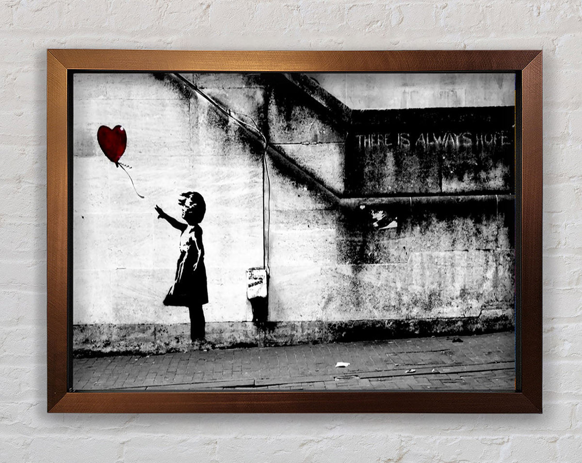 Banksy Red Heart Balloon Girl Artwork Ventura Bronze