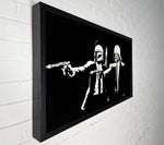 Banksy Star Wars Pulp Fiction Framed Canvas