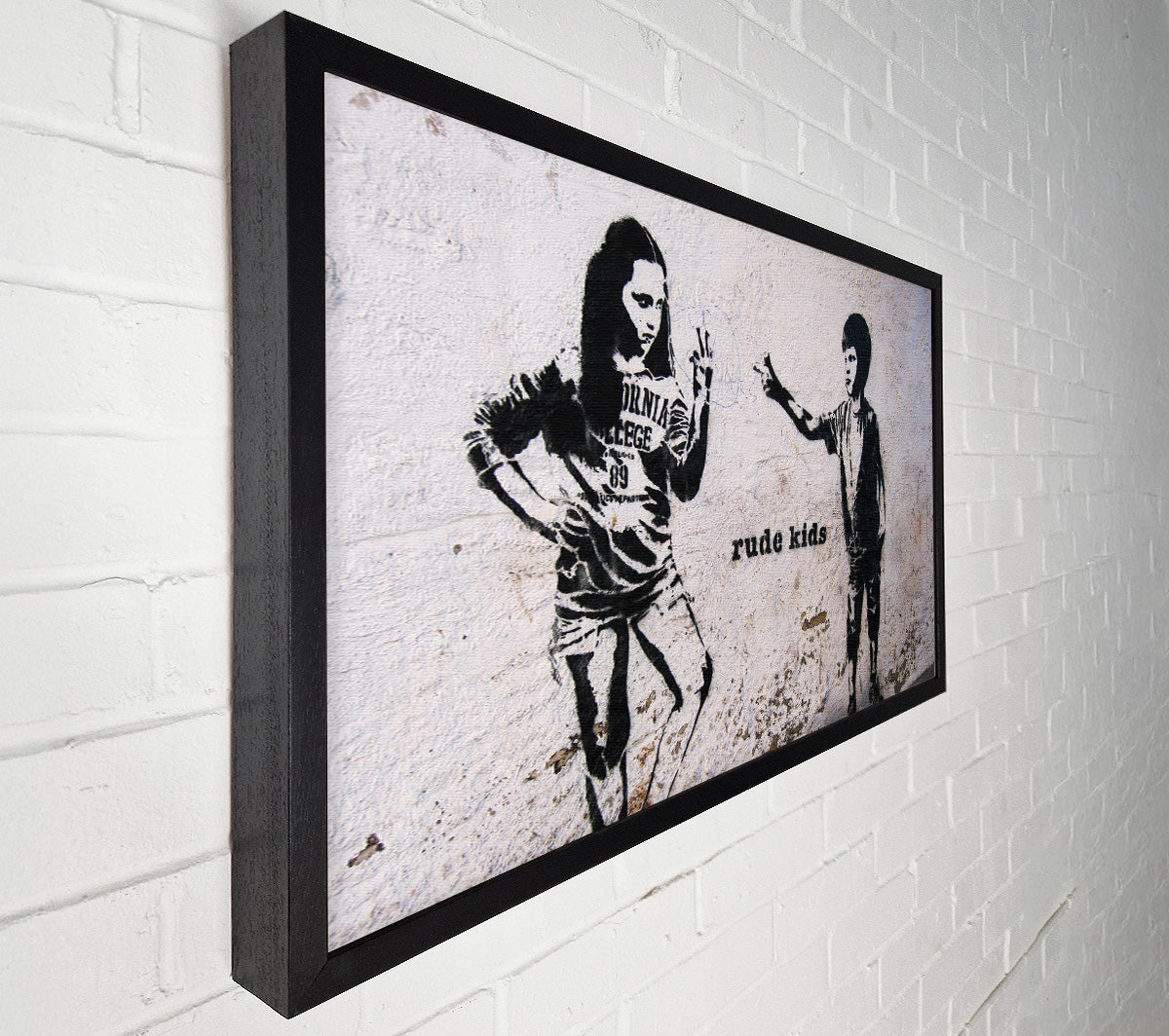 Banksy Steve Jobs Framed Canvas