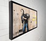 Banksy Steve Jobs Imac Framed Canvas