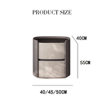 Helms Bedside Table, Wood