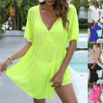 Beach Cover-up Sheer Mesh
