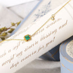 Beatrice 925 Sterling Silver Green Emerald Gem Bracelet