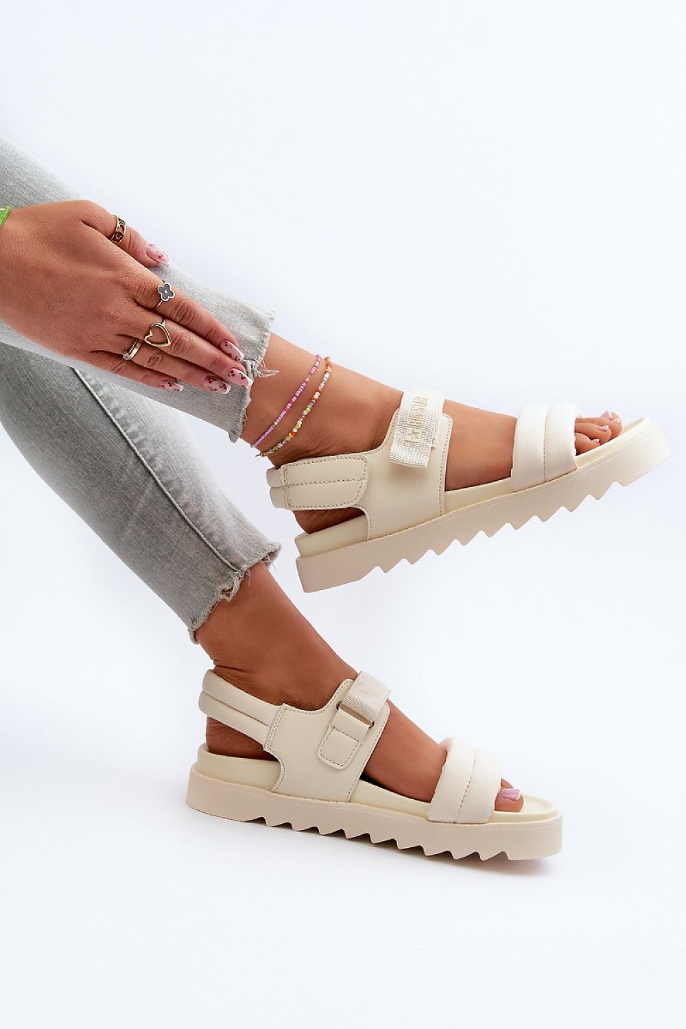 Big Star Eco-Leather Platform Velcro Sandals