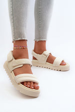 Big Star Eco-Leather Platform Velcro Sandals