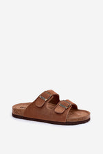 Big Star Women's Suede Strap Buckle Platform Sandals