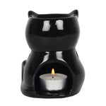 Black Cat Oil Wax Melt Burner | Halloween Decor