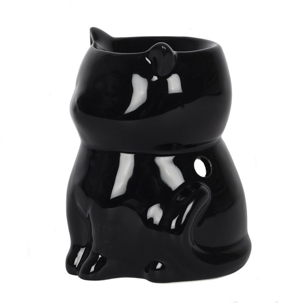 Black Cat Oil Wax Melt Burner | Halloween Decor