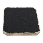 Black Onyx Coaster With Gold Edge (Set of 2)