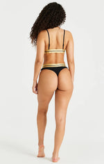 Black, White And Grey Pack Of 3 Thong