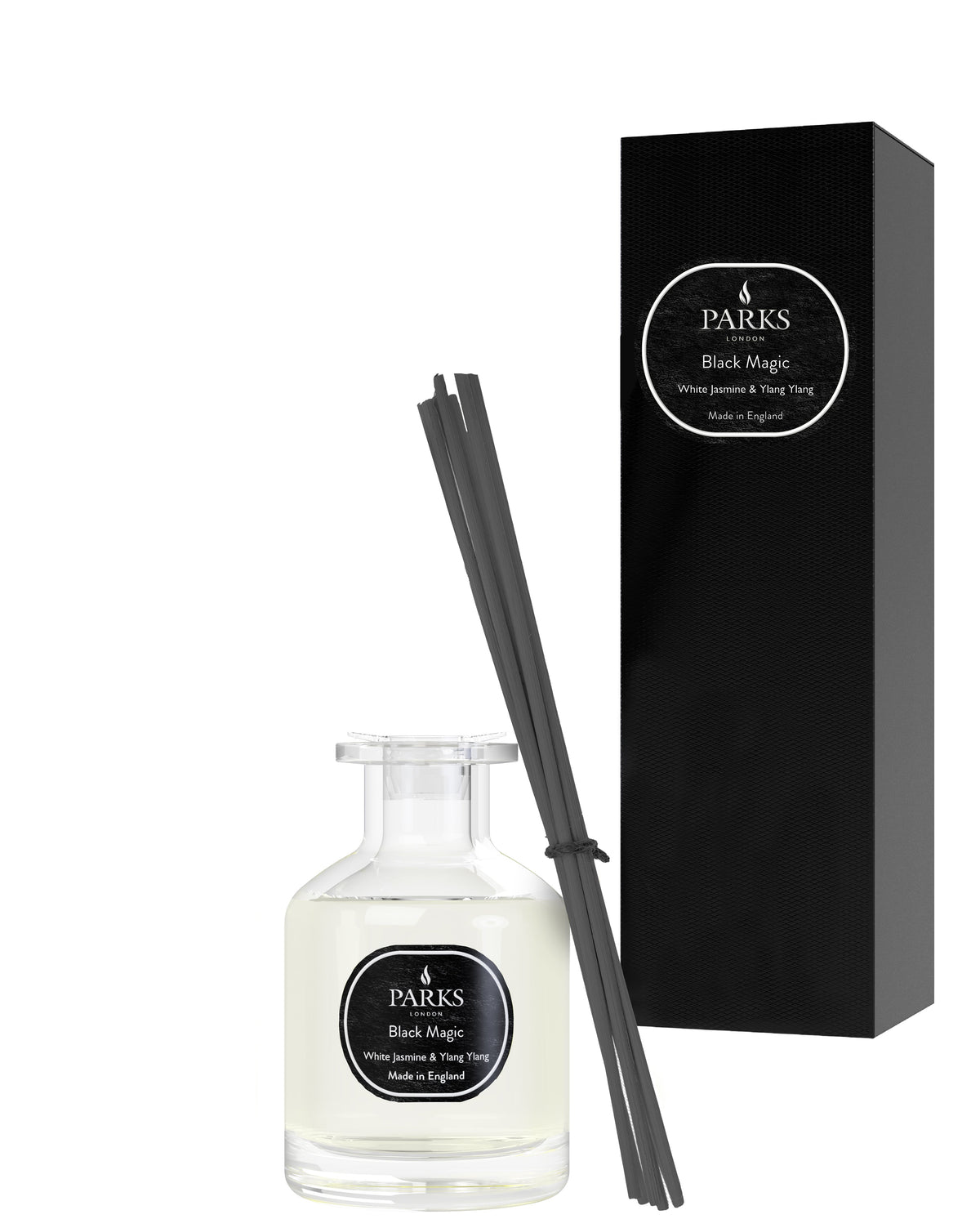 Parks London Black Magic White Jasmine & Ylang Ylang Reed Diffuser 100ml Default Title