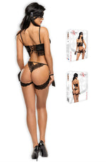 Beauty Night BN6496 Shaquila Wet Look Erotic Lingerie Set