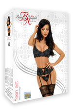 Beauty Night Ileen 3 Piece Lingerie Set Black