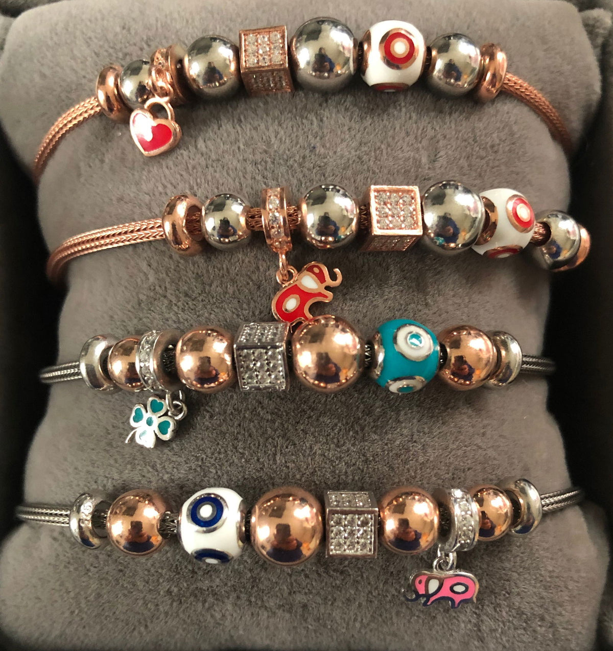 Bracelet with Chunky Charms