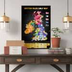 British Isles Golf Scratch Off Map