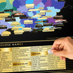 British Isles Golf Scratch Off Map