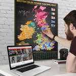 British Isles Horse Racing Scratch Off Map