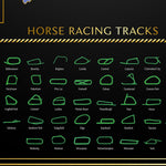 British Isles Horse Racing Scratch Off Map