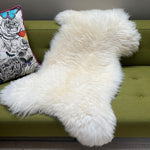 British White Sheepskin Rug Sustainable & Eco-tanned | Large