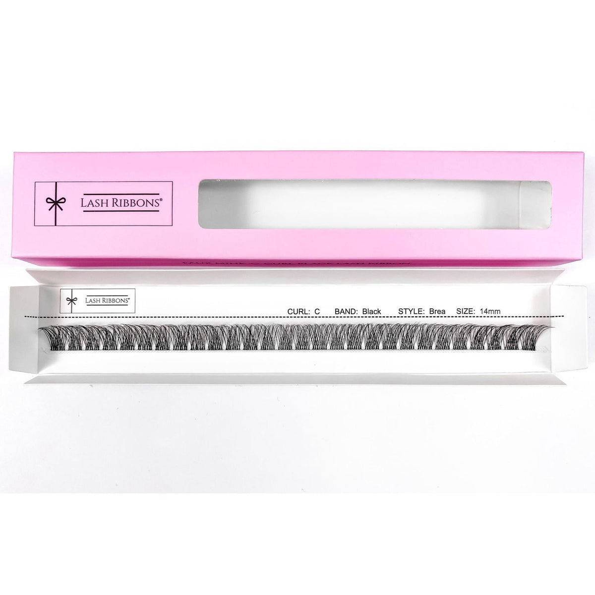 'C' Curl Black Lash Ribbons® Starter Kit (With Ultimate Bond) Brea 14mm