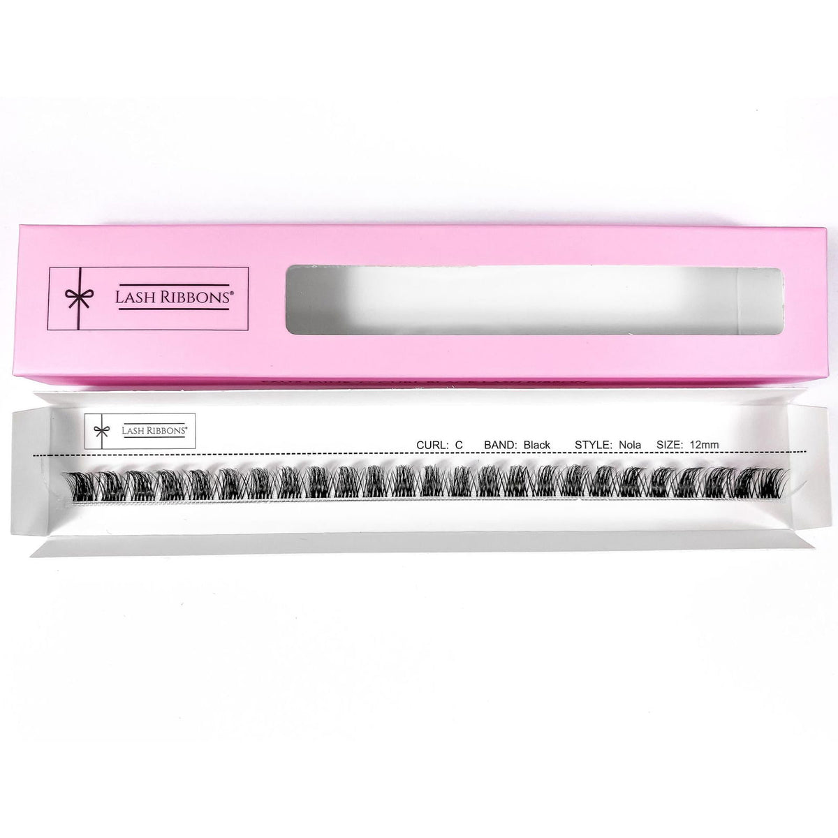 'C' Curl Black Lash Ribbons® Starter Kit (With Ultimate Bond) Nola 12mm