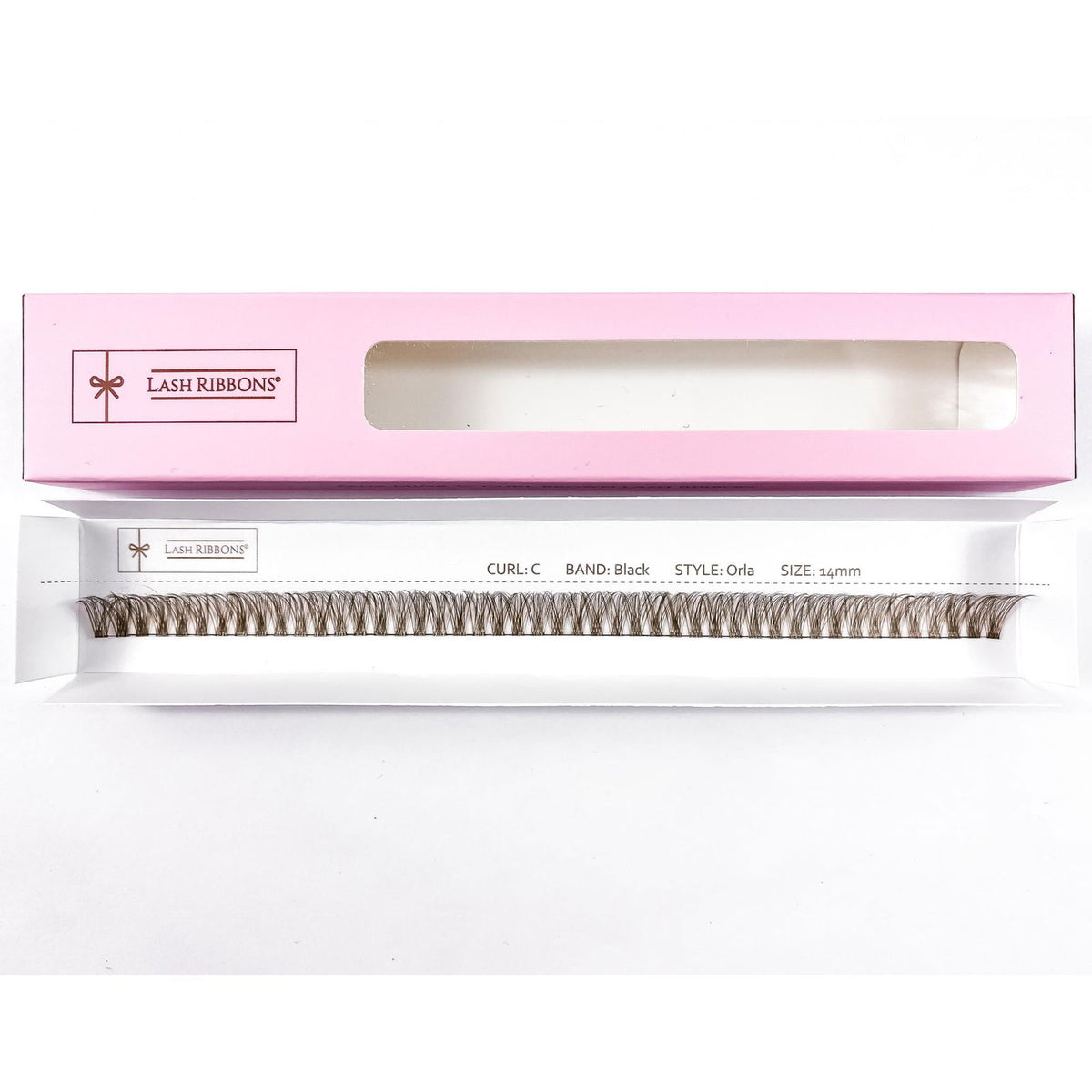 'C' Curl Brown Lash Ribbons® Starter Kit (With Clear Lash Bond)