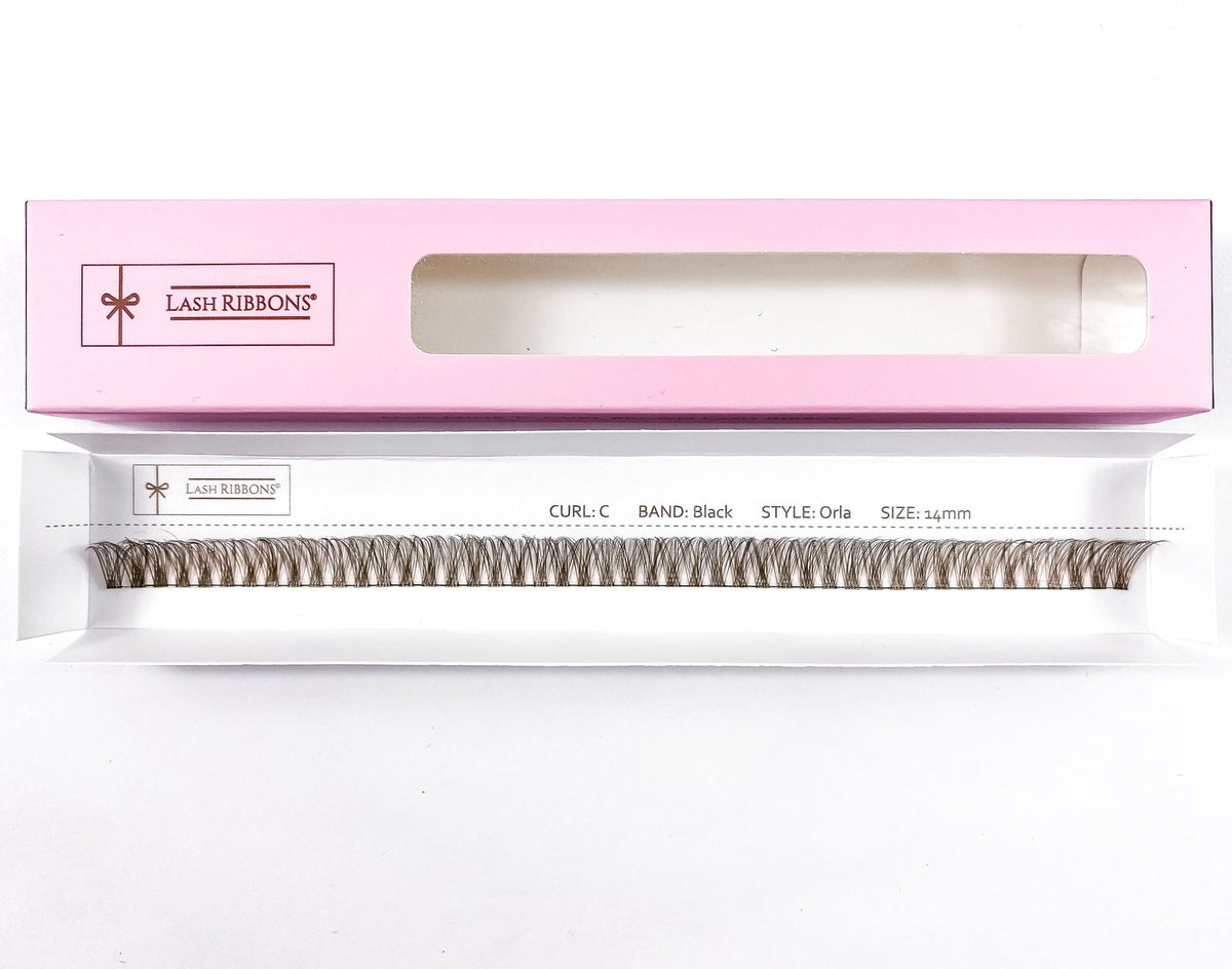 'C' Curl Brown Lash Ribbons® Starter Kit (With Clear Lash Bond)