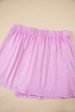 Two Piece Mineral Wash Cotton Loungewear Set