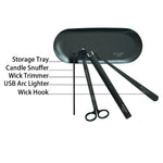 Matte Black Candle Care Set of 5 Pieces