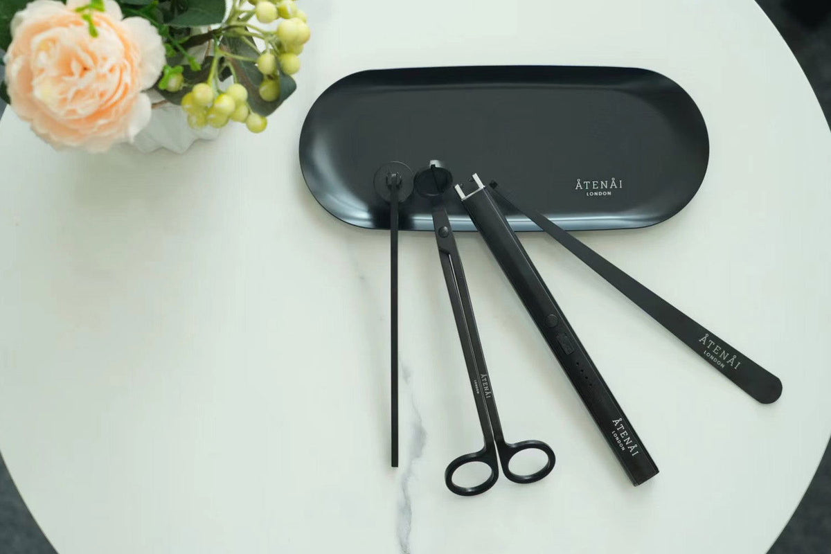 Matte Black Candle Care Set of 5 Pieces